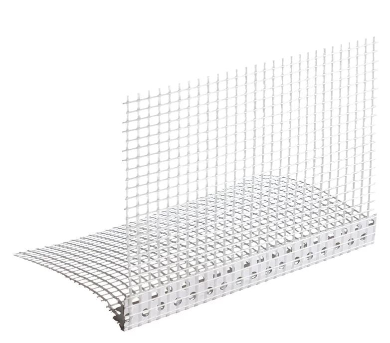 ANGOLARE IN PVC RETATO/FORATO PER PREMISCELATO/CAPPOTTO - 2,5 M