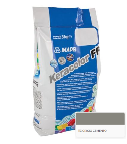 FUGANTE KERACOLOR FF 113 CONF. 5 KG - grgio cemento