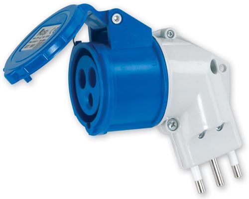 Adattatore spina a pettine 16A 3P - presa industriale 16A 3P 220V - IP20