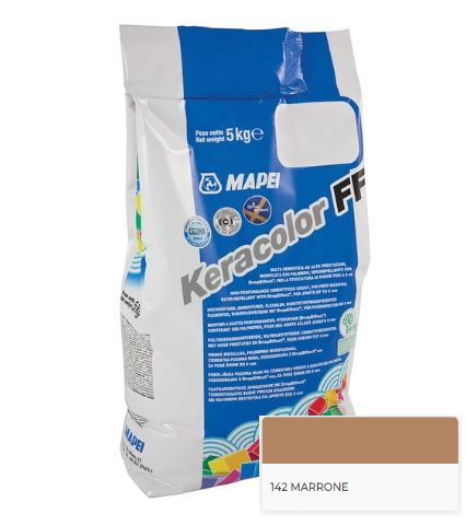 FUGANTE KERACOLOR FF 142 MARRONE STUCCA FUGHE FINE - CONF. 5 KG.