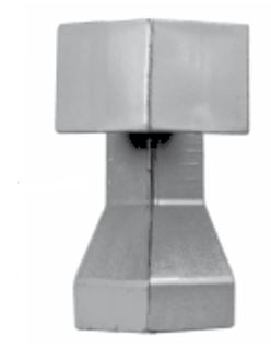 ANGOLO ESTERNO X PROFILO PERIMETRALE PER BALCONE RAL 7047 GRIGIO CHIARO H7 CM - PLASTICA