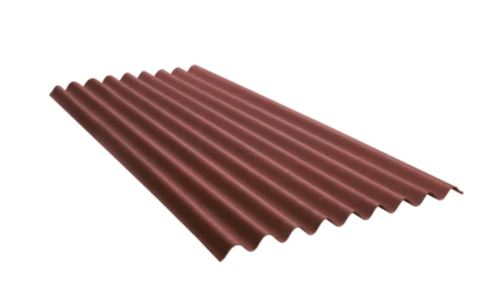 Lastra ondulina da copertura rosso intenso DIM. 200x85,5