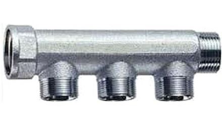 COLLETTORE 3 VIE 3/4' FIL 24 CROMATO