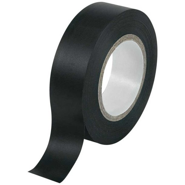 NASTRO ADESIVO DIELETTRICO NERO H.19mm -ROTOLO 25MT