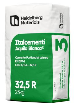 Cemento al calcare (cemento bianco) Aquila bianca 42,5 R - sacchetto 25 kg