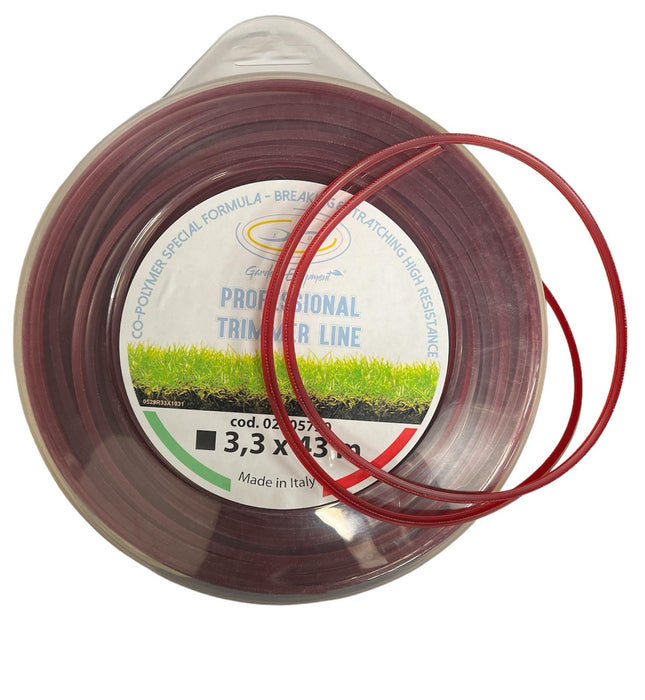 FILO DECESPUGLIATORE QUADRO D. 3,3 BIVALVA 1LB MT 43
