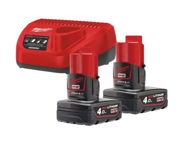 ENERGY KIT M12™ 2 X 4.0 AH (12V) (M12NRG-402) - MILWAUKEE