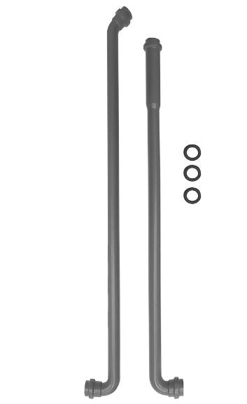 COLONNA PER CATIS PP 90 - TUBO CACCIATA PP X CASSETTA ALTA D.32-90° VALSIR