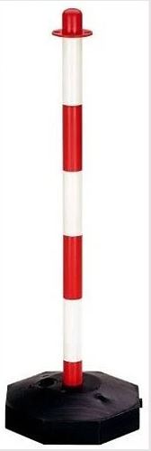 PALETTO PLASTICA BIANCO/ROSSO CON BASE
