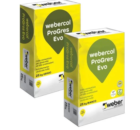 WEBERCOL PROGRES EVO 25 KG GRIGIO