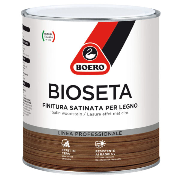 BIOSETA DA 2,5 LT - NOCE - FINITURA CERATA IMPERGNANTE LEGNO