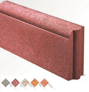 CORDOLO 50x7,5xh19 ROSSO NATURALE