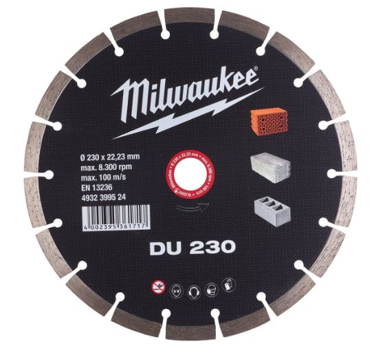 DISCO DIAMANTATO DU 230mm - 1pz (MATERIALI MORBIDI) - MILWAUKEE