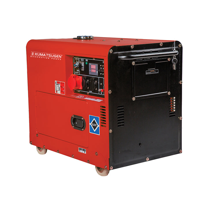GRUPPO ELETTROGENO DIESEL TRIFASE TIPO CHIUSO CON MOTORINO DI AVVIAMENTO 9Kva, 499cc