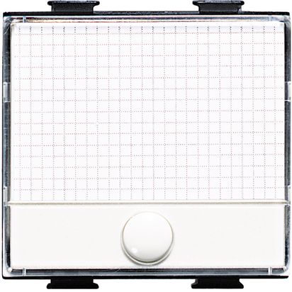 MATIX BTICINO - PULSANTE 1P NO 250Vac 10A con targa portanome illuminabile