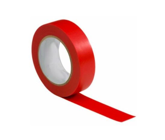 NASTRO ADESIVO DIELETTRICO ROSSO/NERO H.19mm -ROTOLO 33MT