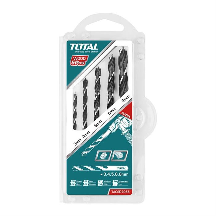 SET 5 PUNTE TRAPANO PER LEGNO