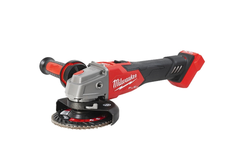 Smerigliatrice angolare 125 mm a velocità variabile con interruttore a slitta e freno M18 FUEL™ - MILWAUKEE