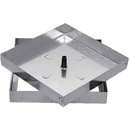 COPERCHIO/SIGILLO ZINCATO LEGGERO 330X330mm H50