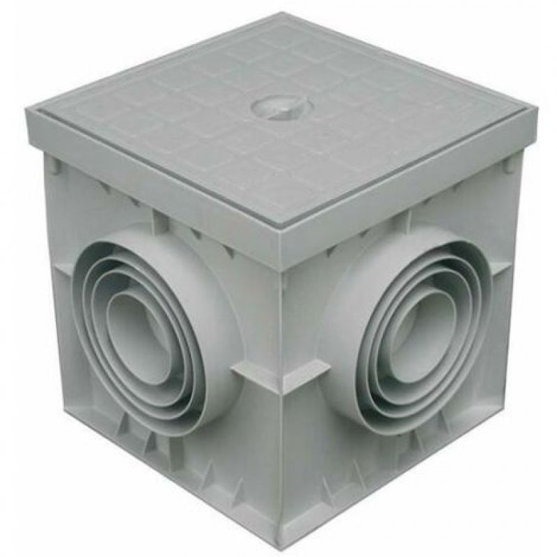 POZZETTO LEGGERO PP GRIGIO 200X200 + COPERCHIO