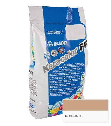 FUGANTE KERACOLOR FF 141 CARAMEL STUCCA FUGHE FINE - CONF. 5 KG.