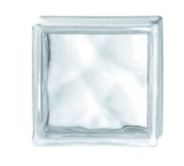 VETRO MATTONE PURE 190x190x80mm OND. TRASP.