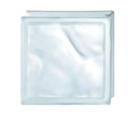 VETRO MATTONE PURE 190x190x80mm SATINATO BIANCO