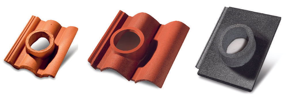 RACCORDO PER COLONNA SFIATO Coppo di Francia GRANITO - NERO