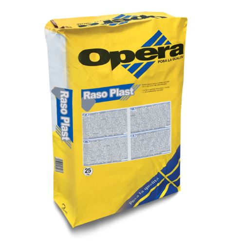 RASO PLAST BIANCO (EX OP900) KG 25 -  rasante anche su vecchi rivestimenti plastici