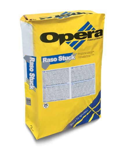RASO STUCK BIANCO (ex OP106) rasante a finitura civile, 0.8 mm - kg 25,00