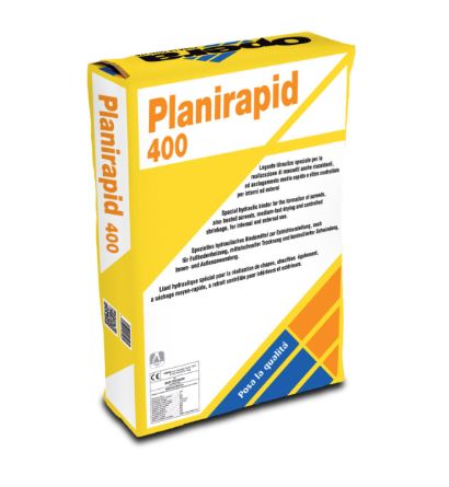 PLANIRAPID 400 Autolivellante ad alte prestazioni ad asciugamento rapido per spessori da 1 a 40 mm, per interno ed esterno. 25KG