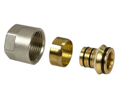 RACCORDO TUBO MULT 16x2 FIL 1/2 ogive (X COLLETTORI)