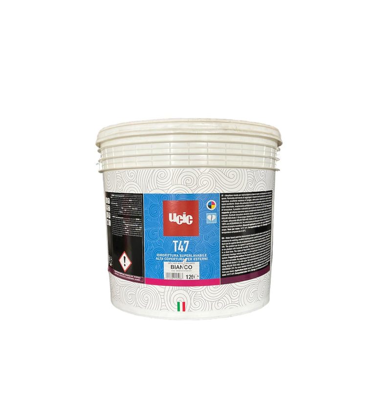VERNICE BIANCA T47 SUPER LAVABILE ALTA COPERTURA DA 12 LT