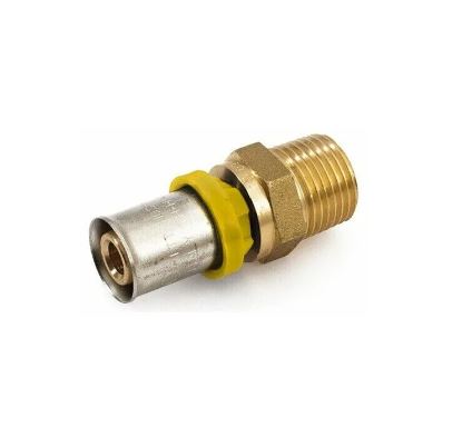 RACCORDO A PRESSARE DIRITTO MASCHIO GAS 1/2X16