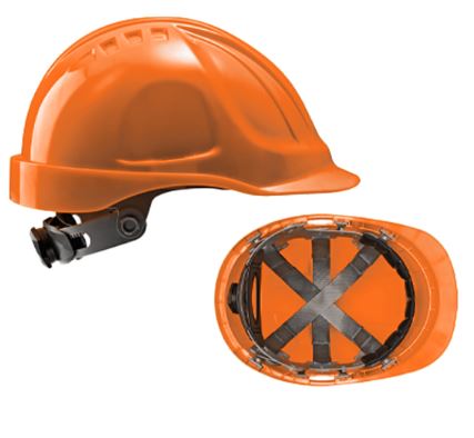 ELMETTO KASCO IN ABS ARANCIO HV EN397