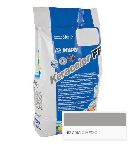 FUGANTE KERACOLOR FF 112 CONF. 5 KG - grgio medio