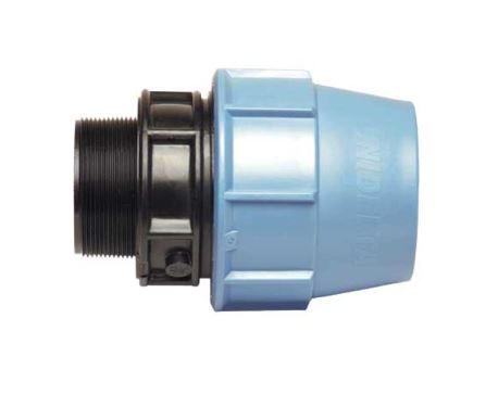 GIUNTO (RACCORDO MASCHIO) 511 40X1'' BLU - POLIETILENE