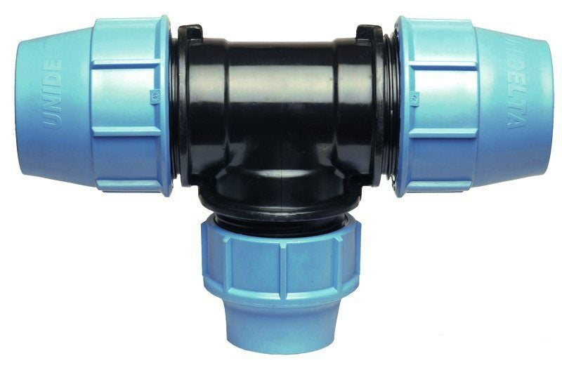TEE GIUNTO RIDOTTO 523 32X25X32 BLU - POLIETILENE