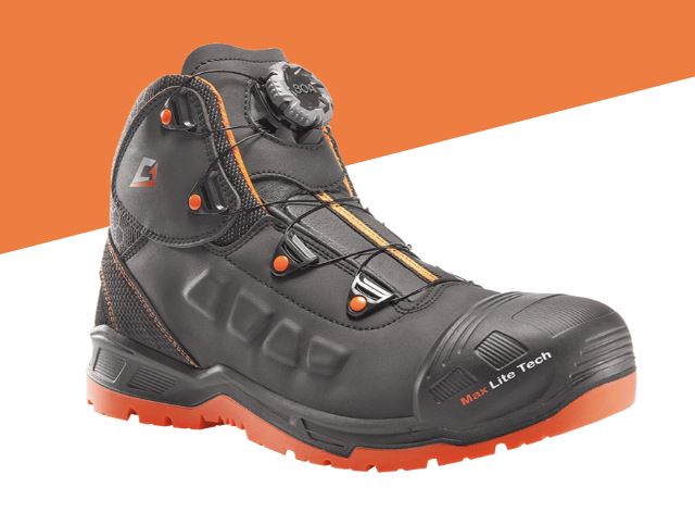 CALZATURA GHOST MID 3 S3 NERO/ARANCIO