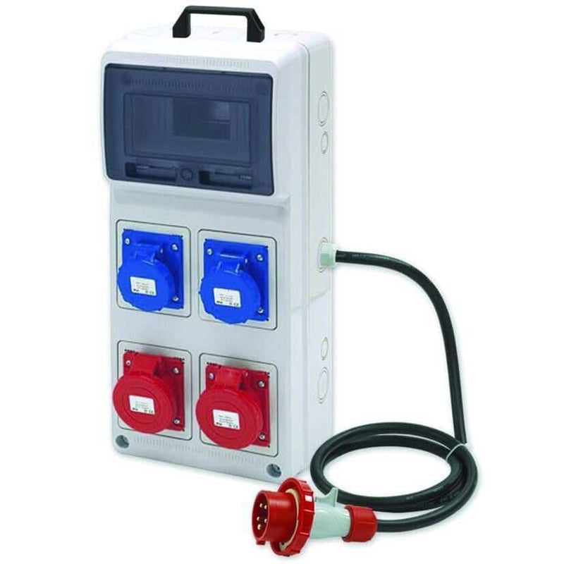 Quadro ASC portatile con 4 prese industriali 16A 3P 220V (2x) + 16A 4P
380V (2x)