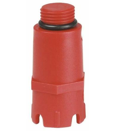 TAPPO PROVA IMPIANTI ROSSO 1/2 M