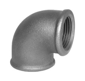 90- GOMITO A 90° F/F GHISA ZINC. D.1" 1/4