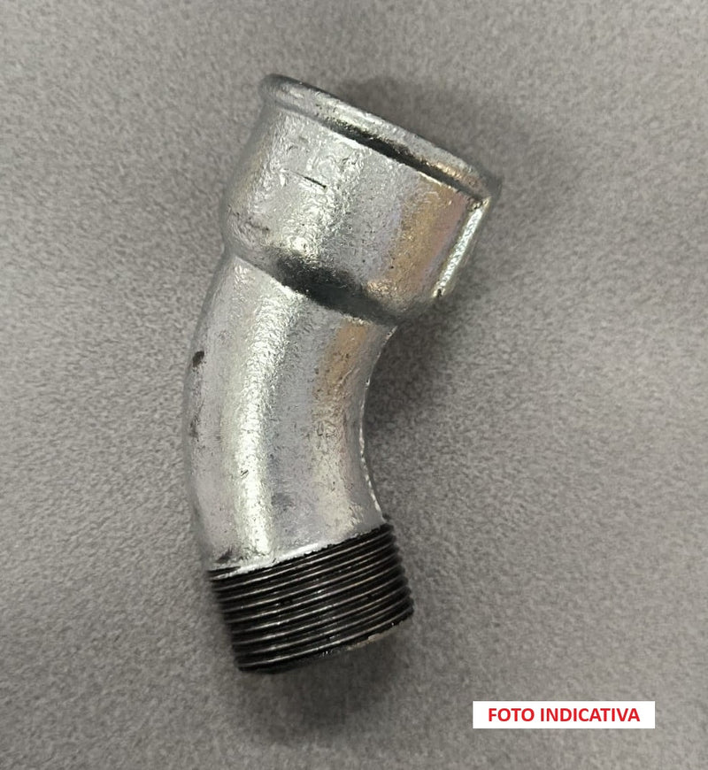 90- GOMITO A 45° M/F GHISA ZINC. D.1'' 1/2