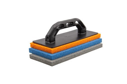 FRATTAZZO GOMMA BLU SUPP. PVC 100X240 MM