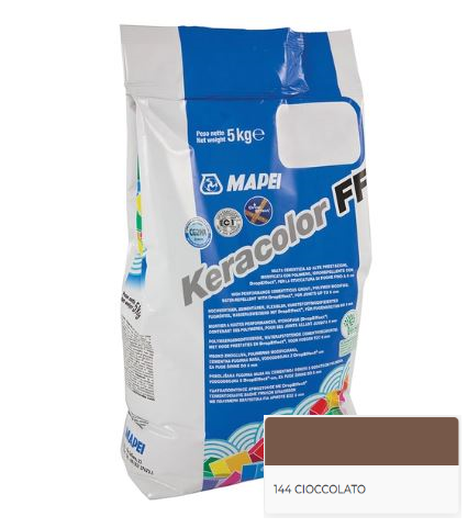 FUGANTE KERACOLOR FF 144 CIOCCOLATA  STUCCA FUGHE FINE - CONF. 5 KG.