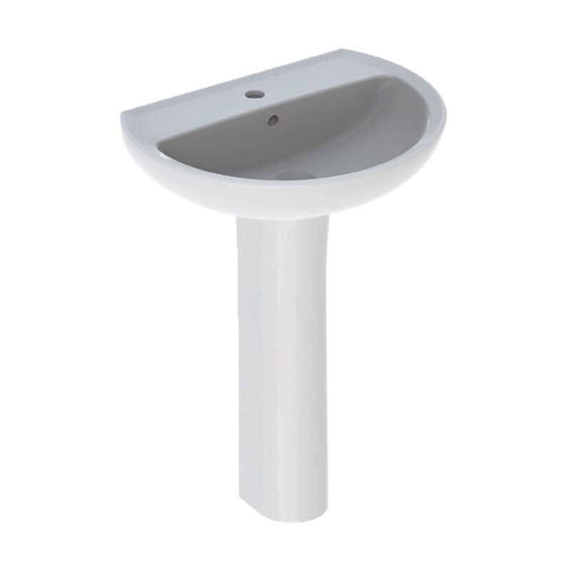 LAVANDINO A COLONNA GHEBERIT MOD. COLIBRI DIM. 40X33 + COLONNA