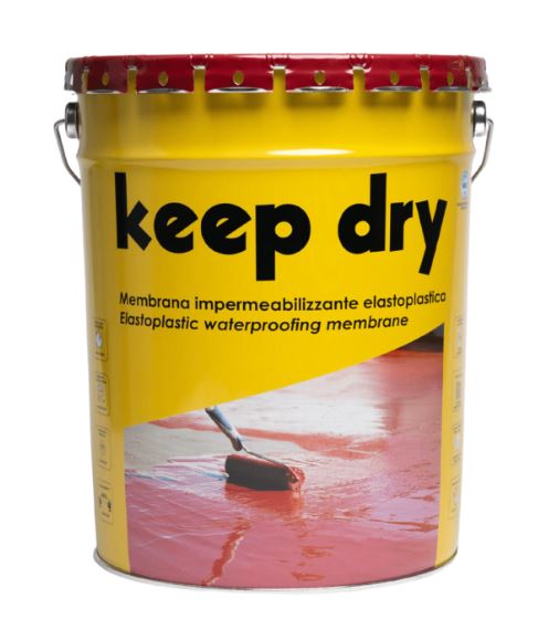 KEEP DRY DA 18 KG - COLORE ALLUMINIO - impermeabilizzante sopra rivestimenti, resistente alla grandine