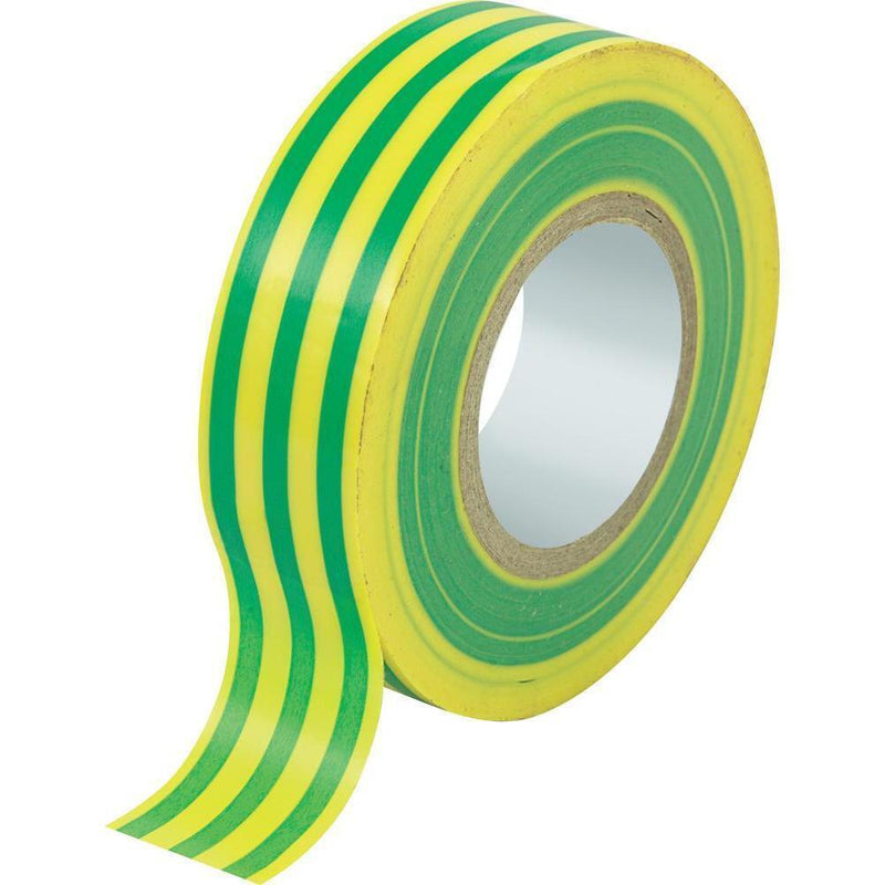 NASTRO ADESIVO DIELETTRICO GIALLO VERDE -ROTOLO 10MT