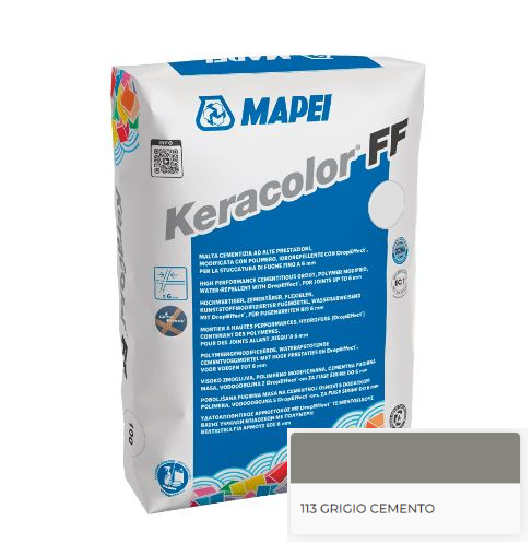 FUGANTE KERACOLOR FF 113 CONF. 25 KG - grgio cemento