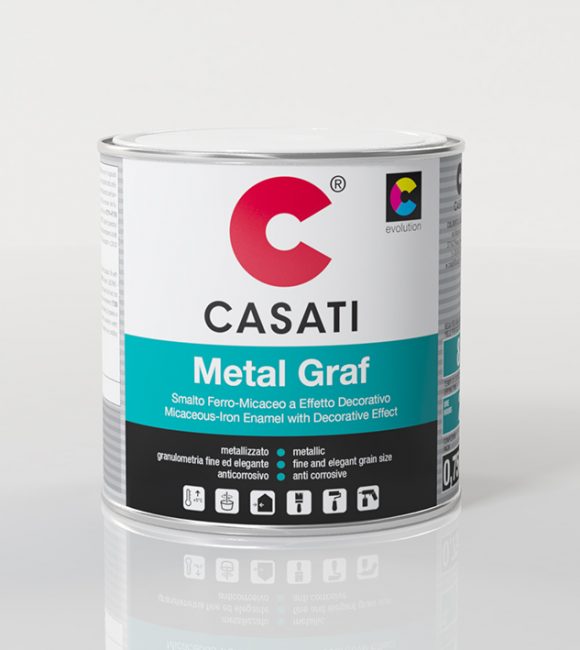 SMALTO FERROMICACEO CASATI METAL GRAF - BRUNITO 0,75L